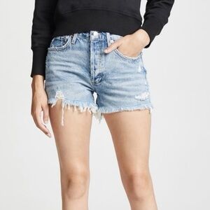 Agolde Parker High Rise Cutoff Shorts in Swapmeet